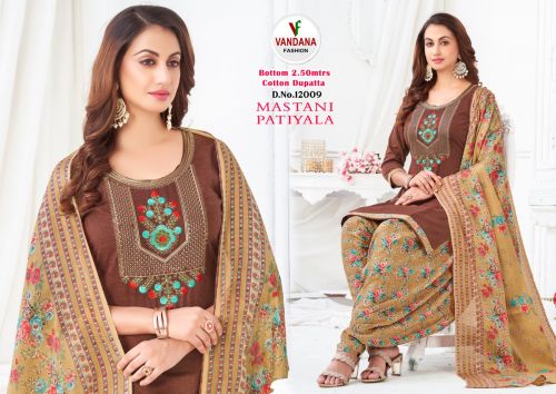 Mastani Patiyala 12 By Vandana Printed Cotton Dress Material Catalog